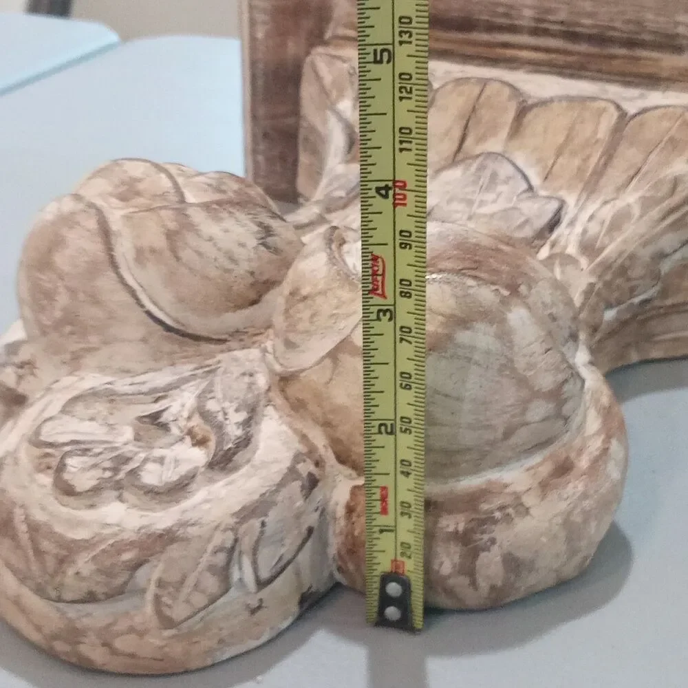 Vintage Baroque Corbel Floating Wall Shelf distressed Wood French Country 11x7